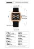 OFNS Retro Square Waterproof Quartz Watch: Small, Luminous, Three-Hand Design for Men & Women
