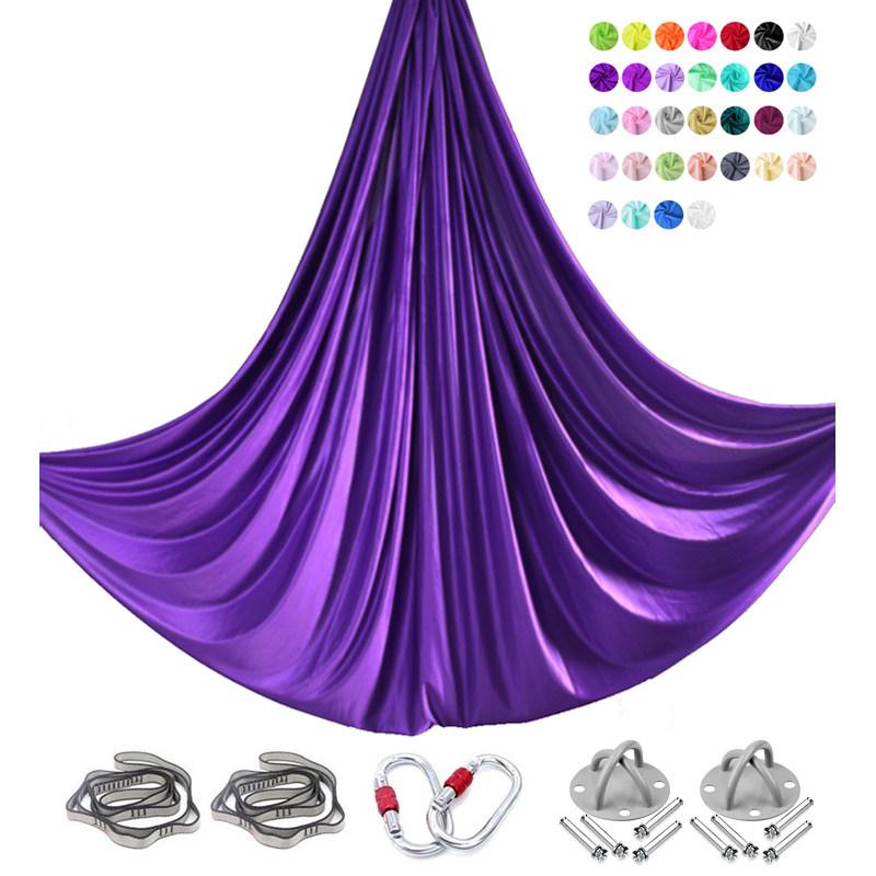 6m Nylon Aerial Yoga Hammock Set for Home and Studio Use