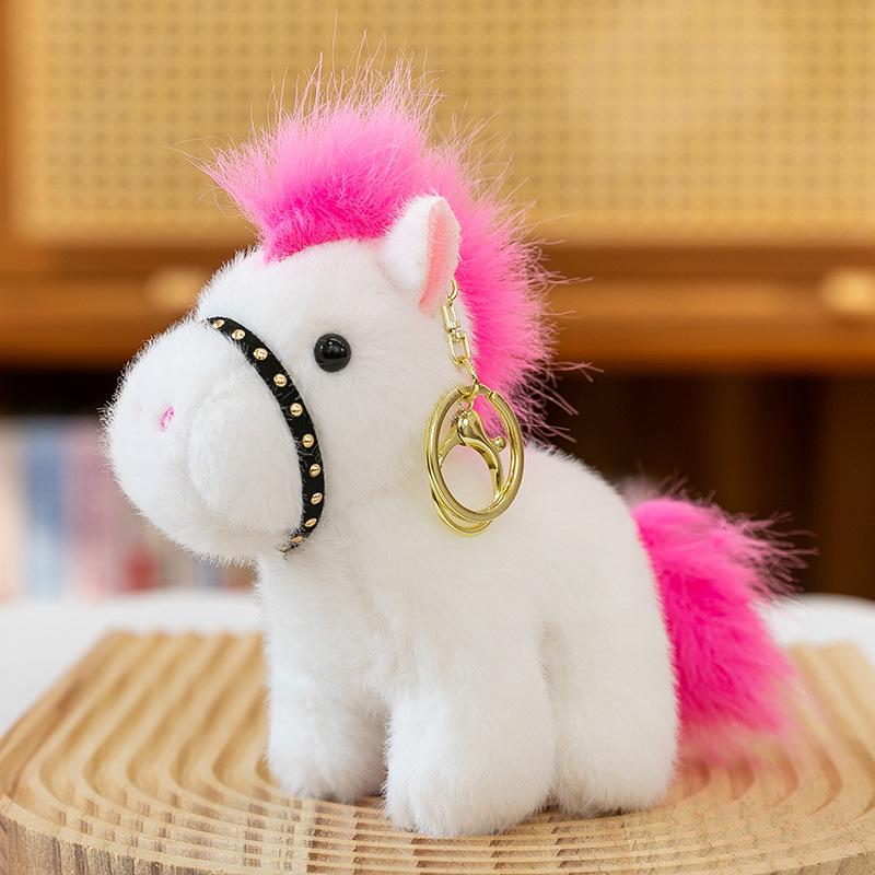 Cute Little Horse Plush Pendant - Year of the Horse Zodiac Keychain Ornament Gift
