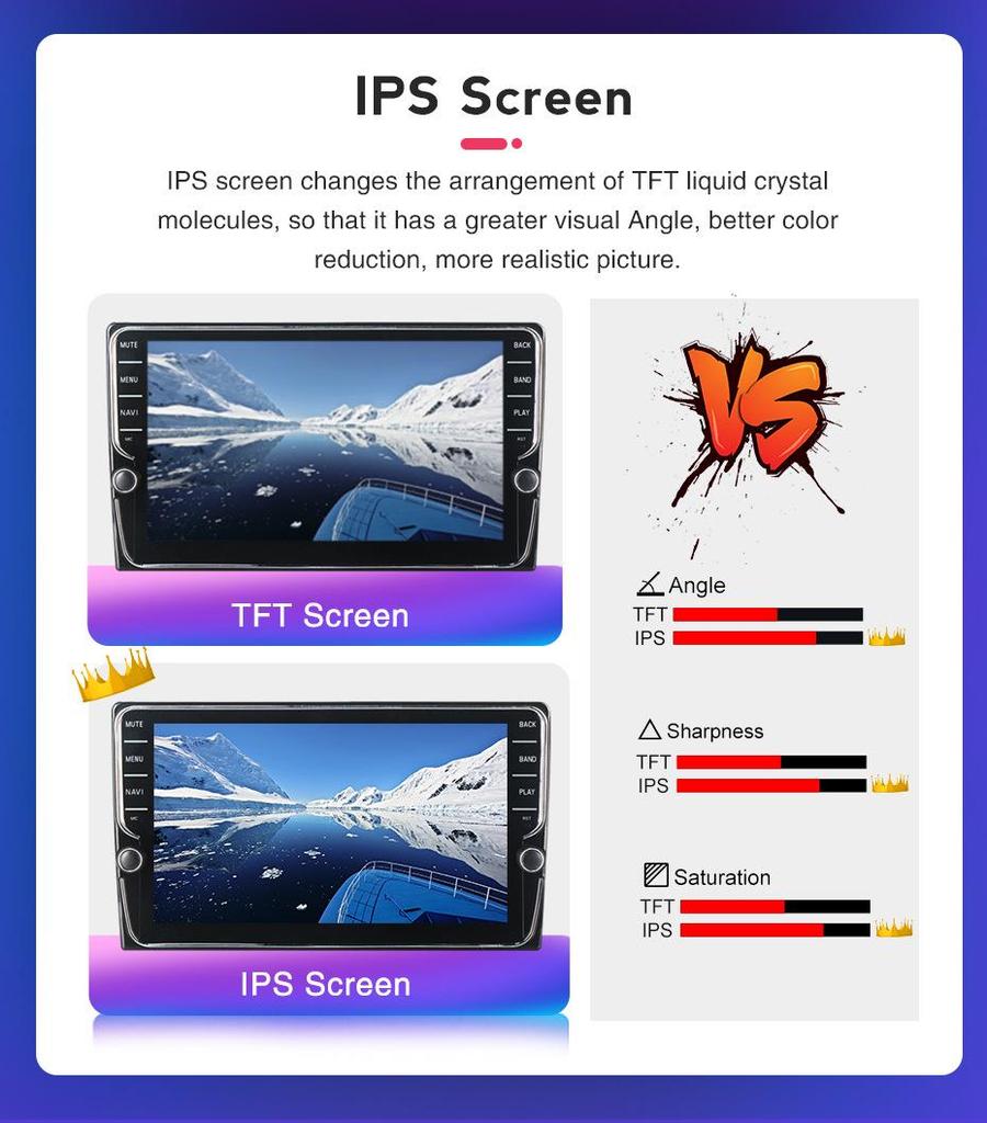 Android Central Control Screen with Wireless CarPlay for 2007-2012 Mitsubishi Lancer Models
