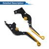 Motoforti  Short/Long Brake Clutch Levers for BMW 6 Position Adjustable Motorcycle Handlebar Brake Lever Aluminum Alloy Solid