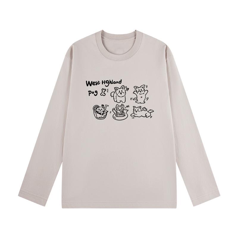 

2025 Women s Long-Sleeve Cotton Pullover: Unique, Age-Defying Autumn Layer 3XL (165-185 pounds)