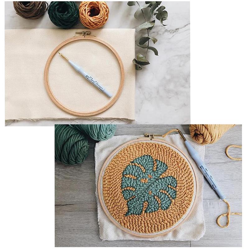 Mönchstuch für DIY Stickerei Handarbeitsstoff Nähen Punch-Nadel-Set Zubehör Handgefertigte Bastelarbeiten Geschenk Ramadan-Dekoration 2025