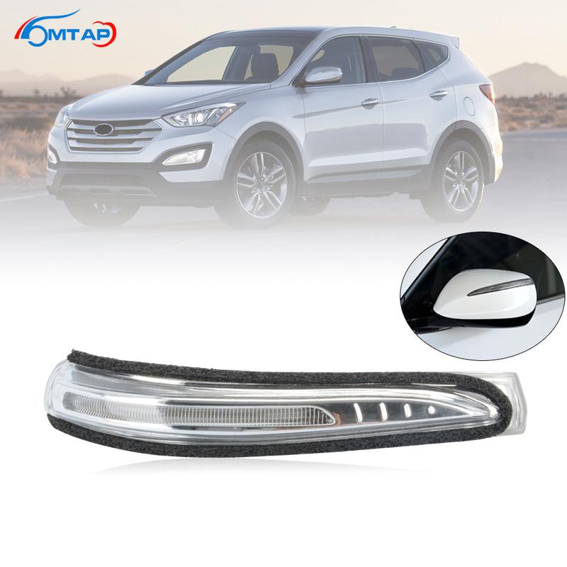 MTAP Car Accessories Side Rearview LED Turn Signal Light Auto Rear View Mirror Arrow Lamp For Hyundai Santa Fe 2013-2018