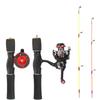 Ice Fishing Ultra-Hard Casting Rod Set: Compact, Solid Core, Short Gun Handle for Winter and Raft Fishing.