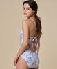 Laelliseupocheu [Osla631 Blu] White Flower Backless X-Bag