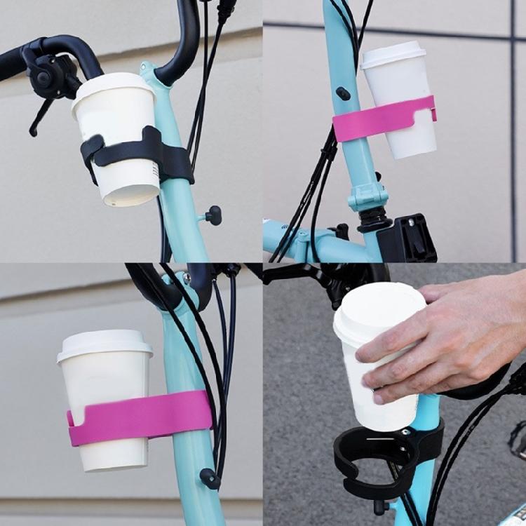 Light Weight Bike Cup Rack Folding Bicycles Cup Holder Quick Clip On Design for Mountain Biking Cycling Drink Holder