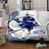 Chelsea Fc Football Player Personalized Text Blanket Gift Customizable Blanket Soft & Cozy Great for Home Decor Couch Bed Seaside