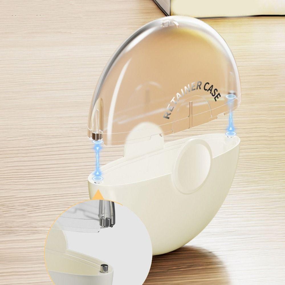 3Pcs Sealed Magnetic Orthodontic Retainer Lightweight Fake Teeth Case Mouthguard Case  for Home