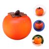KALLORY Miniature Persimmons, Set of 6, Food Samples, Fruit Models, Fake Food, Dollhouse Parts, Crafts, DIY, Photography Accessories, Figurines,
