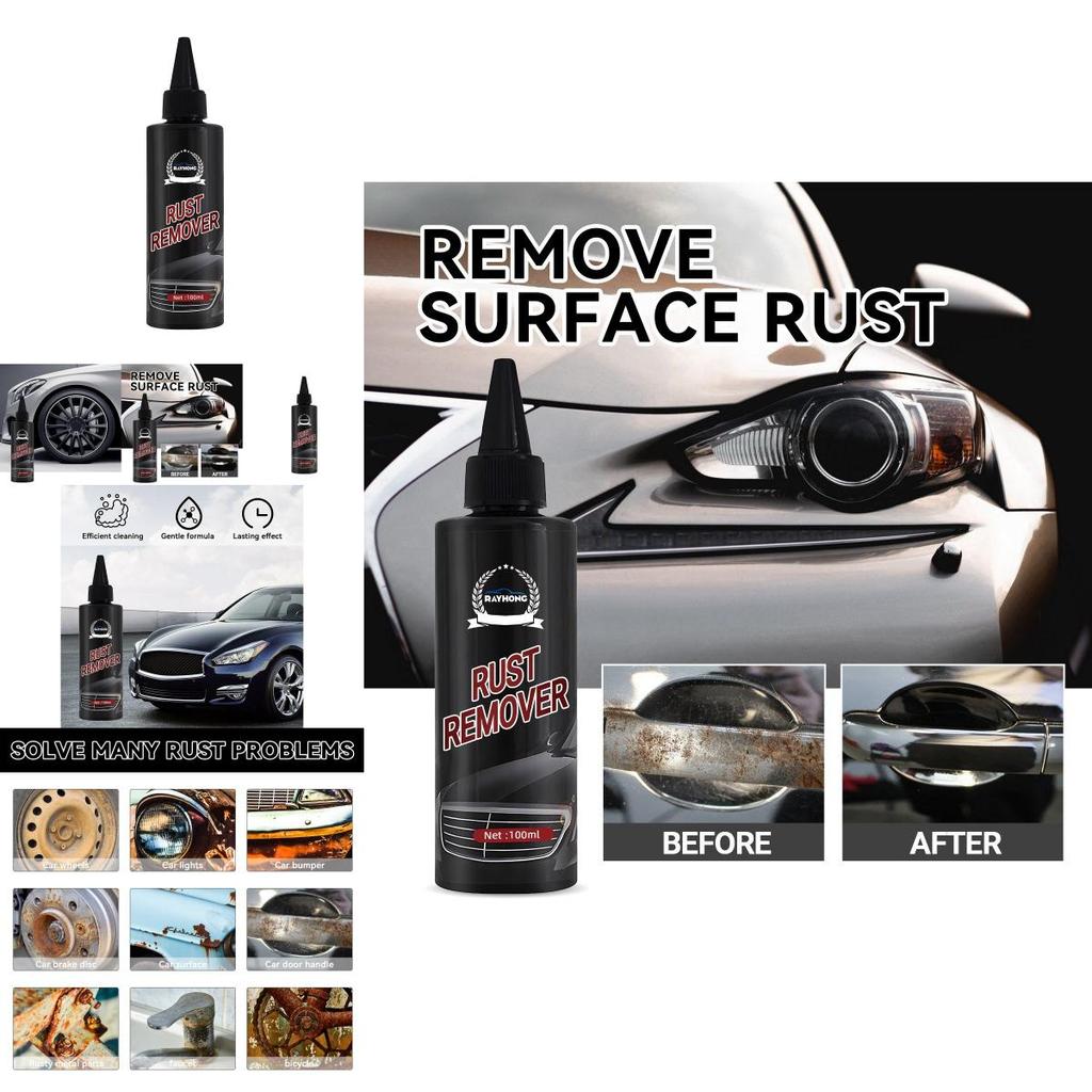 Rayhong Nettoyant antirouille polyvalent pour polissage du métal et restauration de jantes de voiture 100 ml