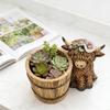 Adorable Cow Planter Container Outdoor Garden Decoration With Built In Flower Pot Suitable For Patios Tabletop Decoration P9YB