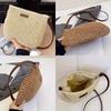 Casual Messenger Straw Woven Bag New Summer Simple Hand Straw Bag Woven Bag Vacation Beach Bag Versatile Women's Bag Factory