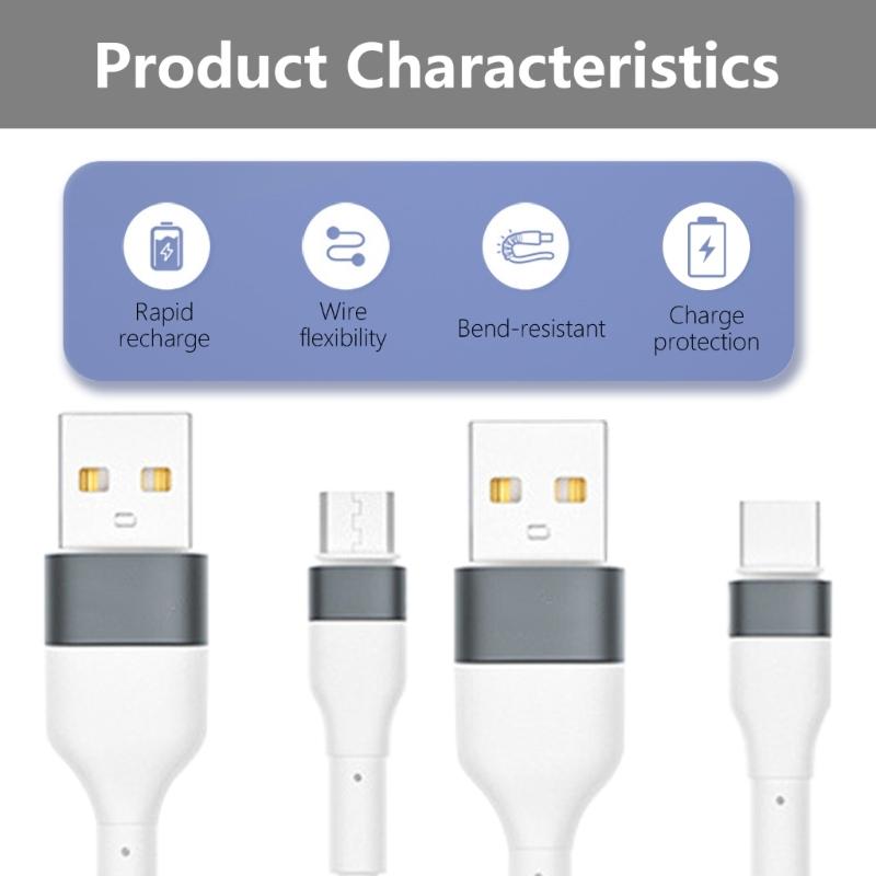 1.2m USB to Type C/USB 5pin Data Line, 6A Quick Charging Power Cable Supports Stable Data Transfer for Tablets Phones