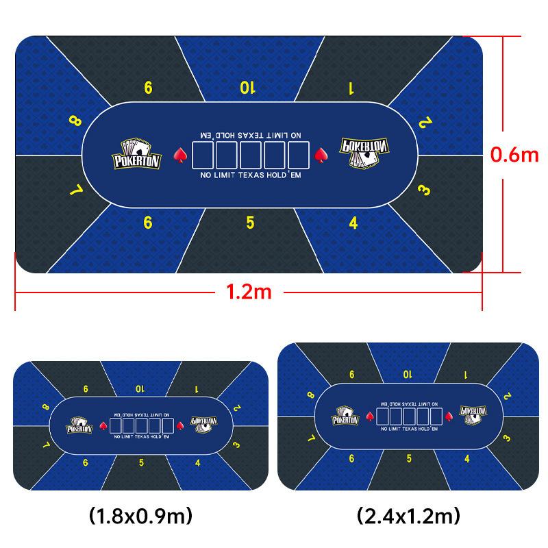Texas Holdem Large XXL Rubber Nonslip Waterproof Portable Table Pad Poker Mouse Pad Keyboard Office Table Game Players Layout