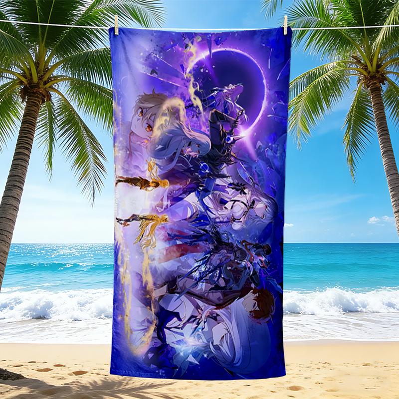 1Pc Fantasy Heroes Unite Beach Towel Quick Dry Multiuse For Beach Pool Gym Yoga Home Travel Christmas Halloween Xmas Gift S124