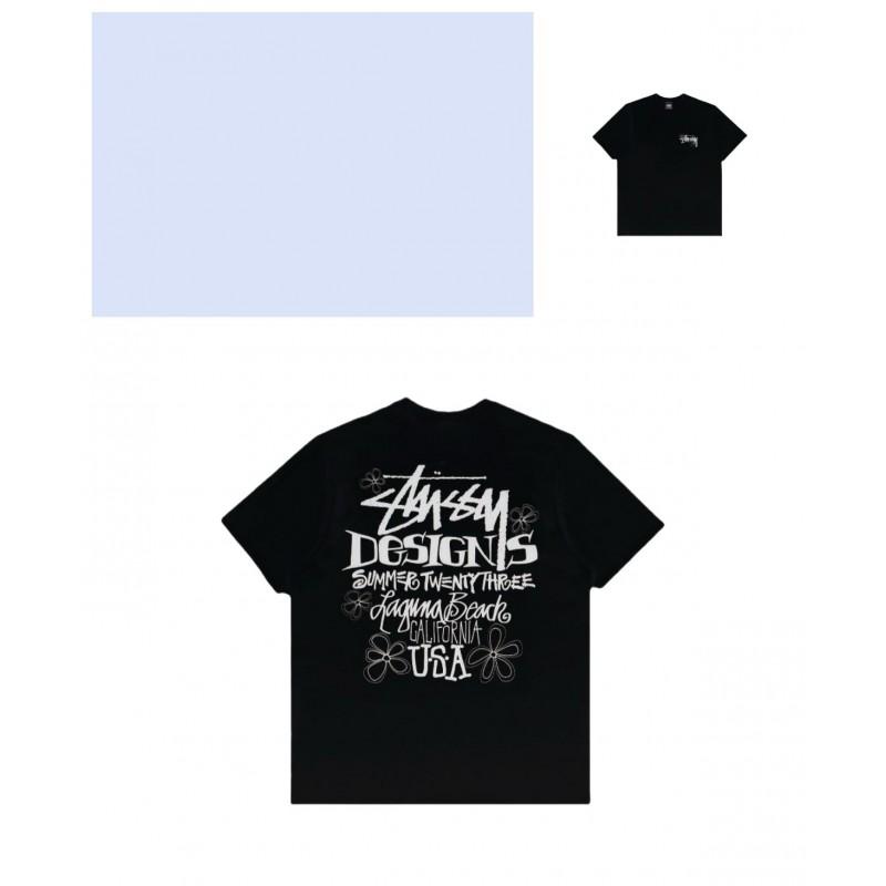 Mens Loose Fit Cotton Blend Short Sleeve T-Shirt With Cartoon Print Breathable Casual Tee Teens Adults