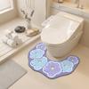 Antislip Toiletmat Waterabsorberende U-vormige Vloermat Huisdecoratie Badkamermat Toiletruimte