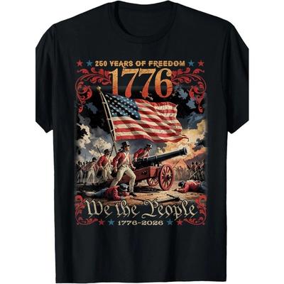 T-shirt 250e Anniversaire USA | 1776-2026 We The People T-shirt Patriotique
