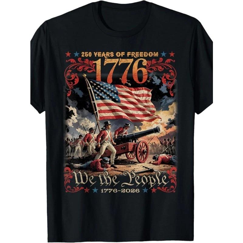 USA 250th Anniversary T-Shirt | 1776-2026 We The People Patriotic Tee XXXXL