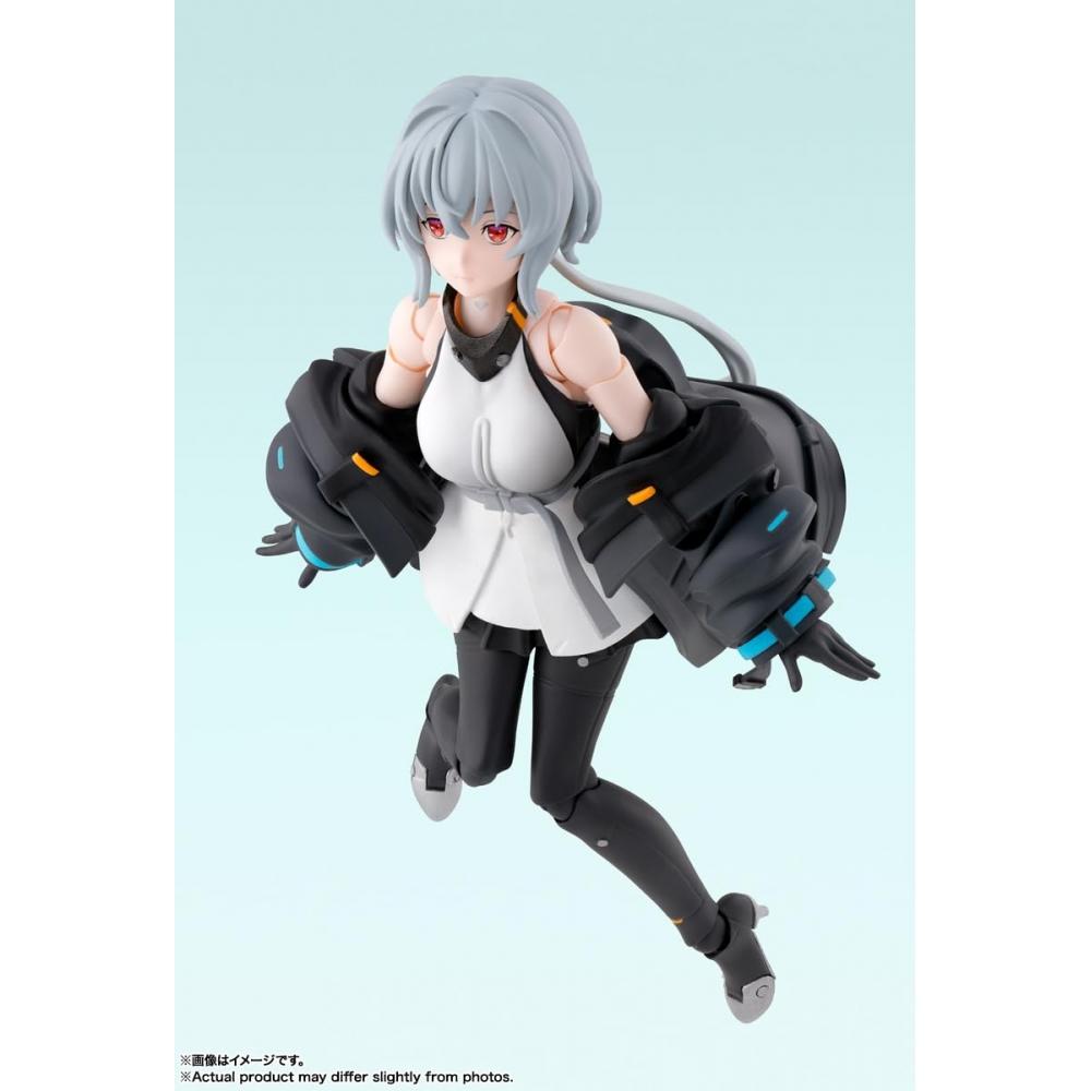 Bandai SPIRITUOSEN SHFiguarts SYNDUALITY Noir Ca.. 145 mm große, bewegliche Figur aus PVC, bemalt