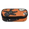 Pen Case Multi Compartment Smooth Zipper Wear Resistant Polyester with Mesh Pocket Removable Divider and Pen Slots for Students