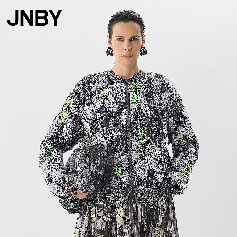 

JNBY 2025 Spring Crew Neck Cardigan Knit Sweater M