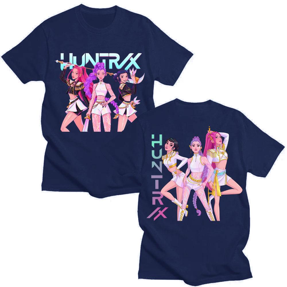 

Anime Huntrix Kpop Demon Hunters Graphic Tshirt Mira Rumi Zoey Fashion Aesthetic Men Women T-shirt Oversized Cotton Casual Tees 4XL