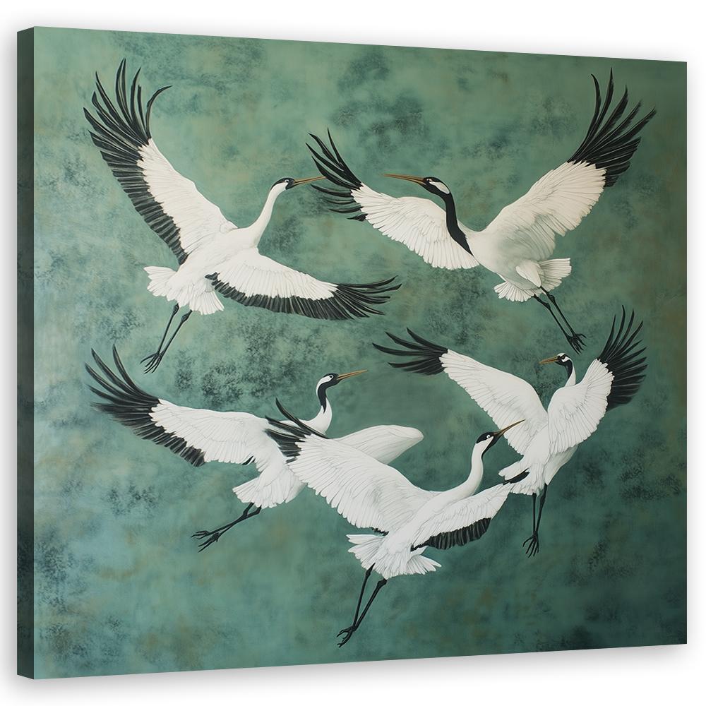 Canvas Print, Birds Animals Green