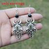 Moon Themed Statement Earrings For Women With Electroplated Gothic Design