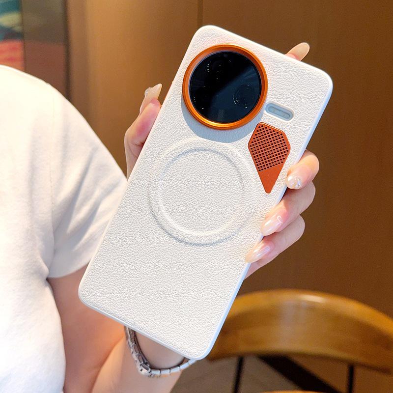 Redmi K80/K80 Pro Heat Dissipation & Magnetic Case, Poco F7 Pro Golden Armor Protective Cover
