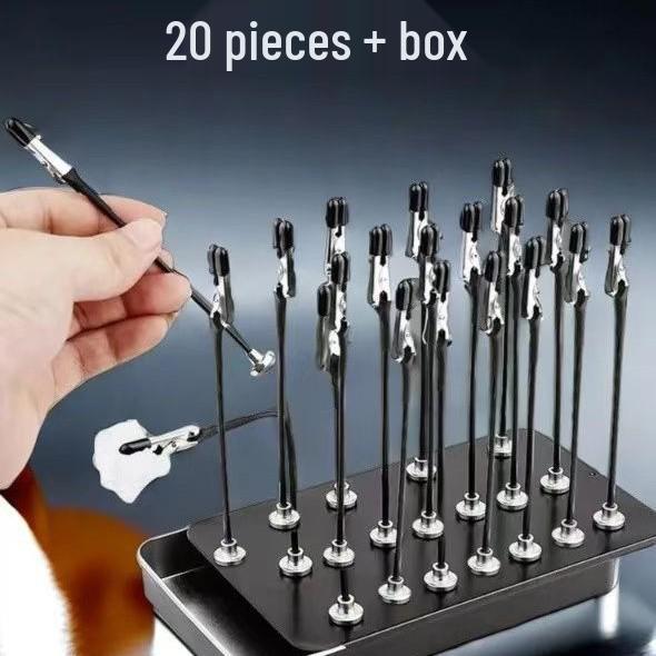 12-Pack FX-01 Bendable Metal Magnetic Clips - Universal Anti-Drop Design