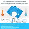 1Pcs Instant Cooling Microfiber Towel with Portable Storage Bottle Non-fading for Gym Yoga Outdoor Sports Activities