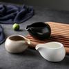 European-style Coffee Shop Breakfast Honey Milk Steak Juice with Sugar Ceramic Pot Pull Flower Cup Black Pepper Juice Cup