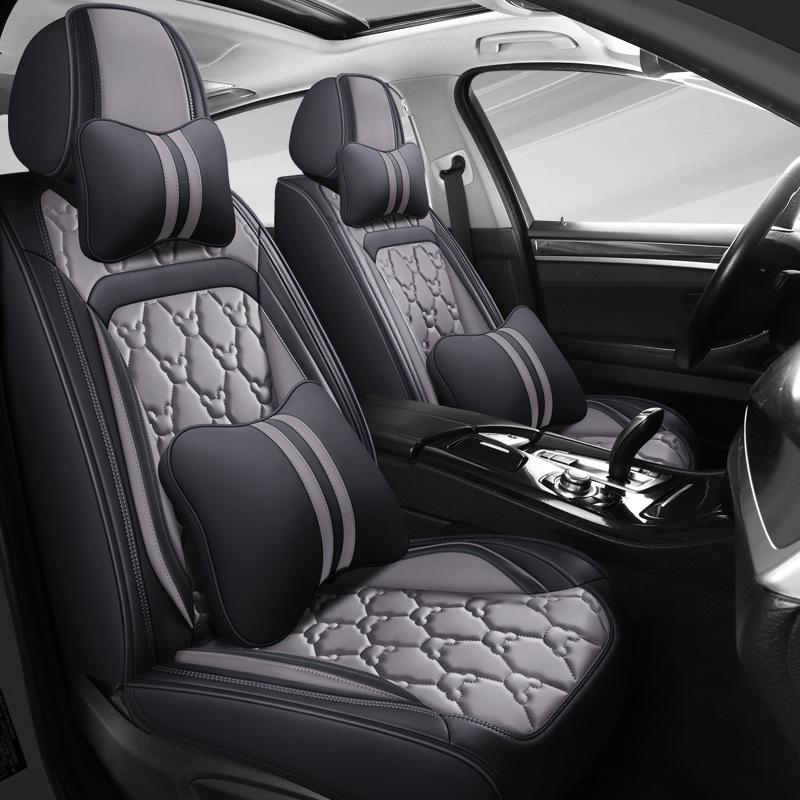Universal Full Leather Car Seat Cover for Civic, Bora, Lavida, Sagitar - All Season, Full Wrap Cushion