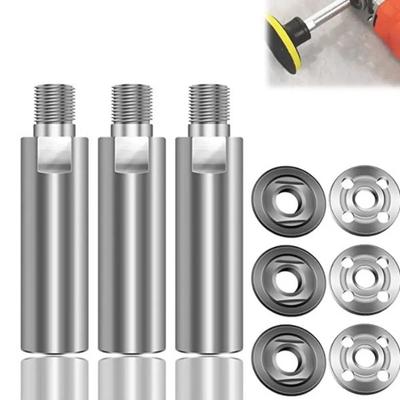 Ståltråd Adapter Förlängningsstång 65/80/95/115mm M10 M14 Vinkelslip Bit Förlängningsaxel Elverktyg