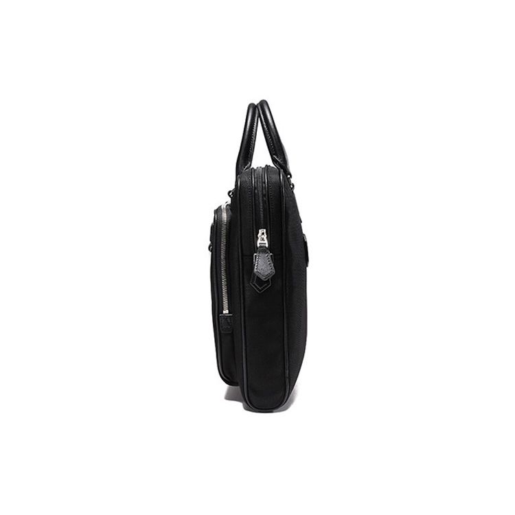 Bally Klassische gestreifte Stoff Umhängetasche Aktentasche Schultertasche Herrentaschen Schwarz 6301385