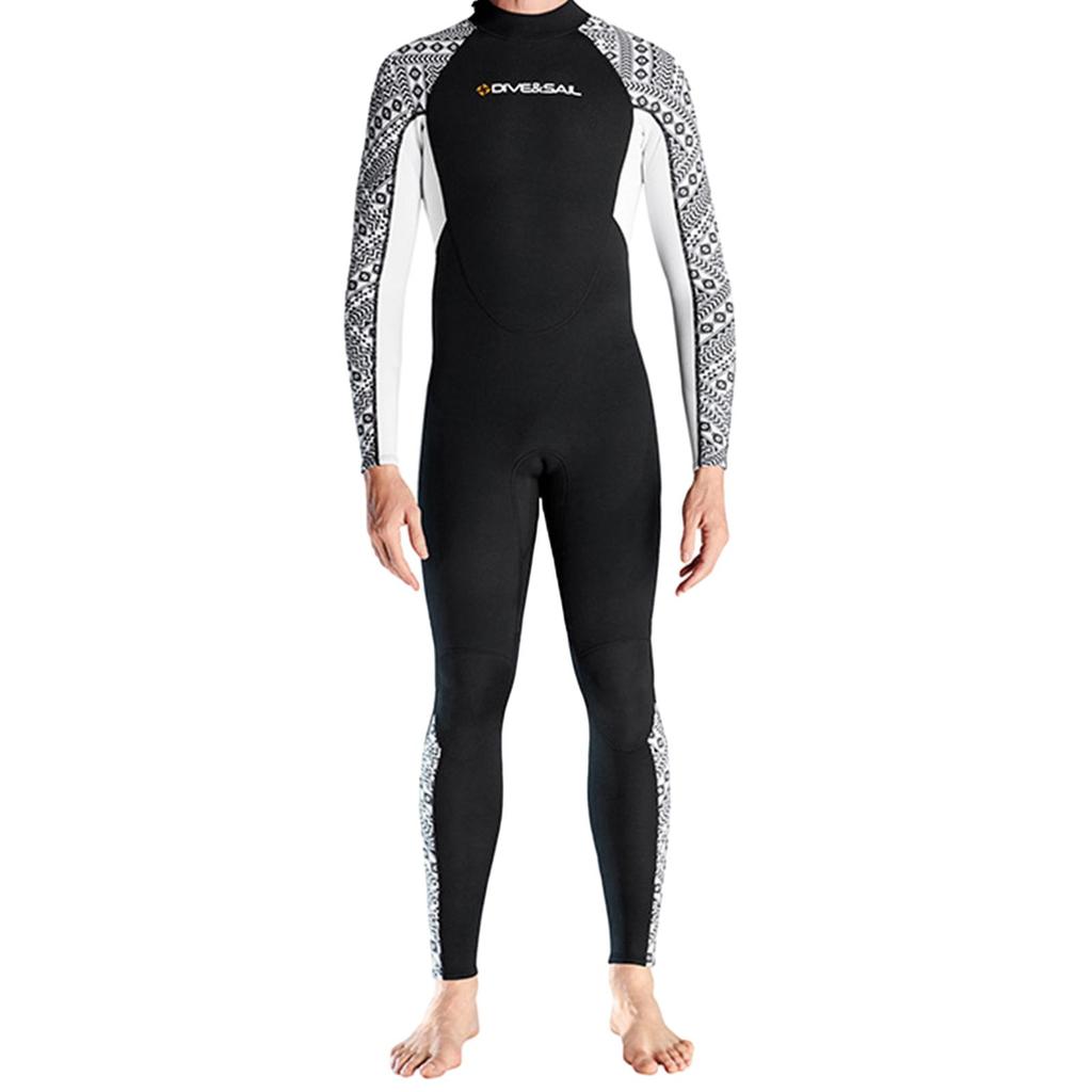 Wetsuit for Adult Back Zipper Diving Suit Winter Swimming Kayak Canoeing Men XXXL