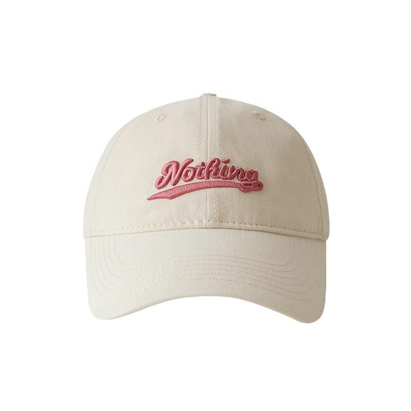 Large Head Circumference Showing Face Small Three Dimensional Embroidered Cotton Baseball Cap Outdoor Versatile Sun Hat Women