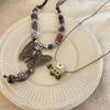 Necessary Necklace For New Chinese Style Wear, Ethnic Style Ceramic Clay Kiln Butterfly Pendant Xiaohongshu Wear Accessories