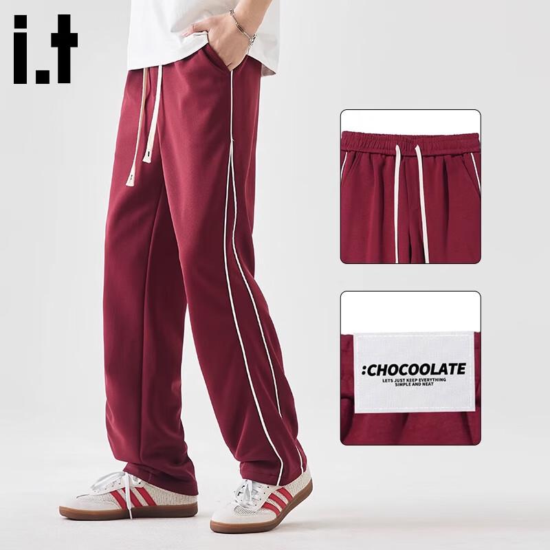 CHOCOOLATEit Men's Loose Straight Leg Sweatpants