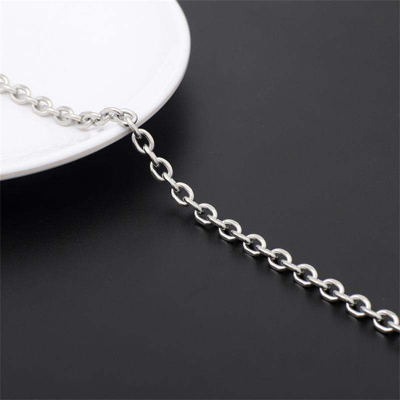 Lanț Fin din Oțel Inoxidabil 304 și Oțel Titan pentru Bijuterii, Breloc, Panou Publicitar sau Geantă