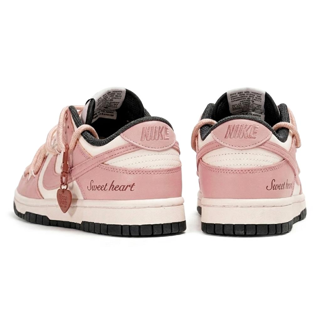 Nike Dunk Milk Pfirsich Rosa Nebel, Vintage Sweetheart Abriebfest Rutschfest Niedrig geschnittene Skateboard Schuhe Unisex DD1503-101(Team2070-)