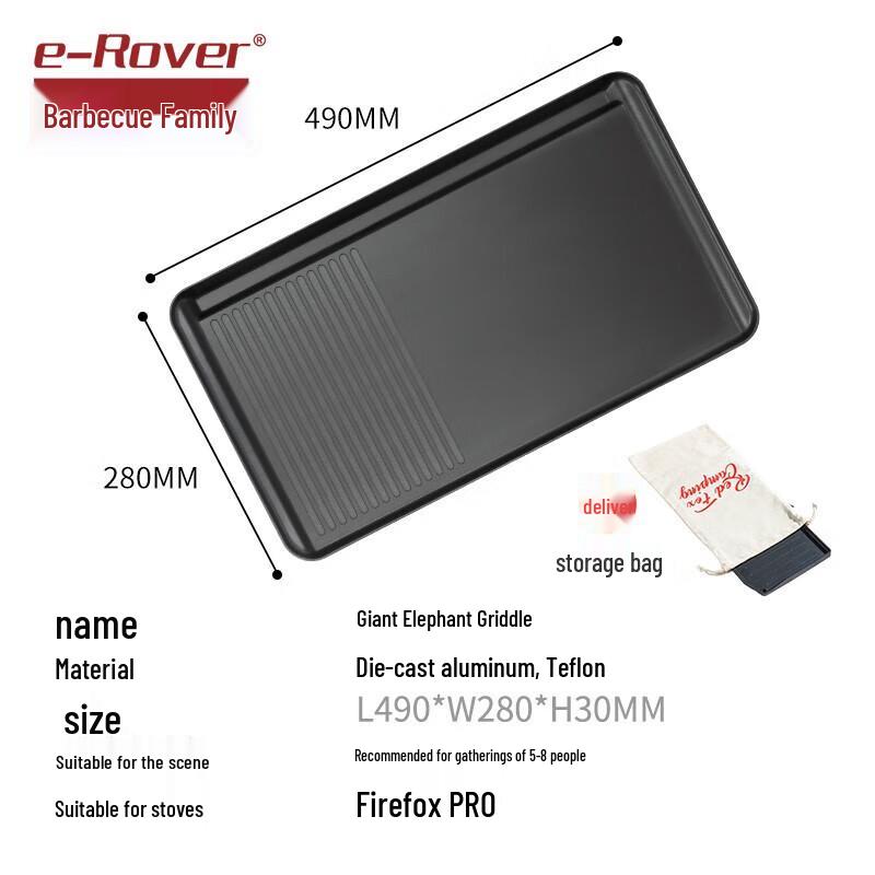 BBQ Master Fire Fox Camping Grill Plate