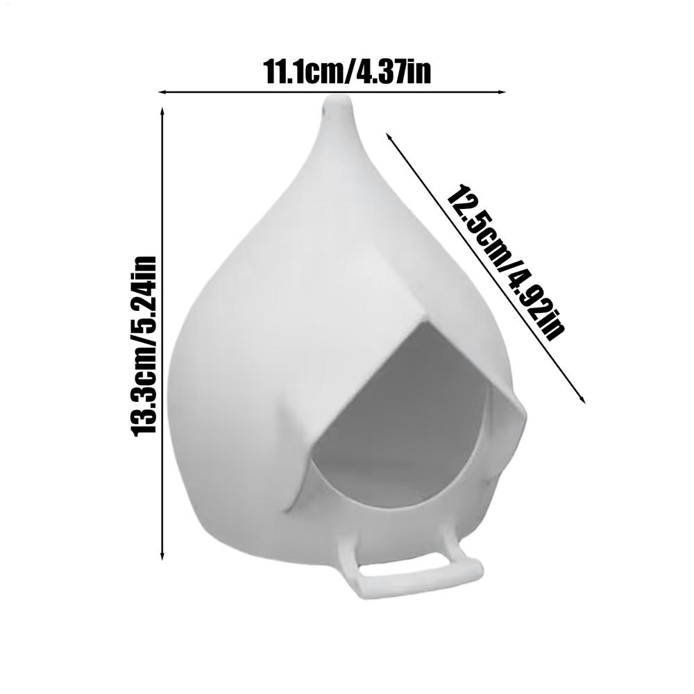 

Outdoor bird feeder 3D printing Hummingbird Feeder small Rainproof Bowl Hanging feeder Small animal shelter with Drain hole белый