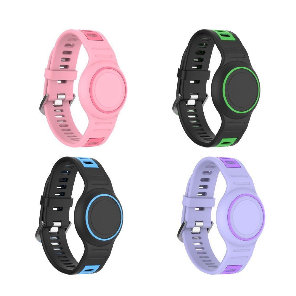 Silicone Watchband Bracelet Waterproof Case Bracelet for AirTag Tracker Accessories