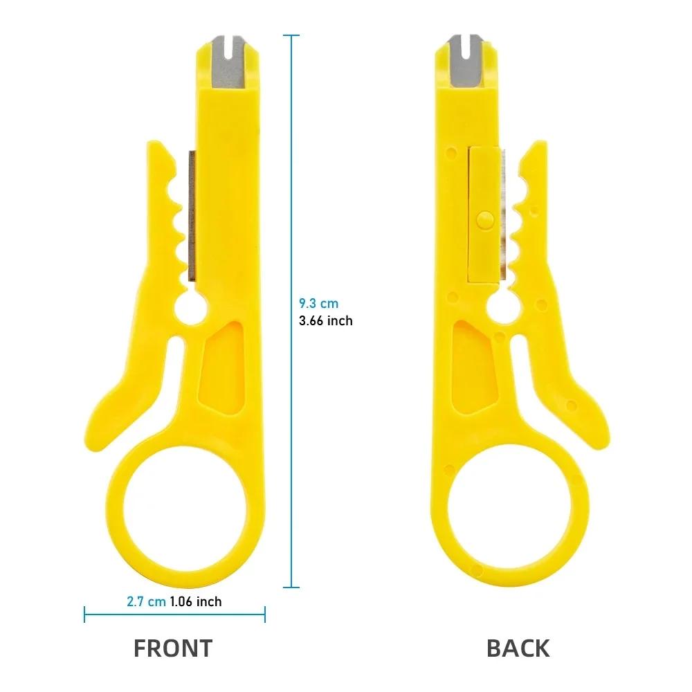 Pinza spelafili per cavi, pinza per crimpare, coltello multi spelafili, mini pinza portatile per decrostazione elettrica dritta