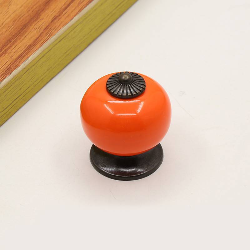 Kitchen Cabinet Pulls With Colorful Zinc Alloy Ceramic Construction For Home Decor And Storage