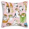 Fashion Luxury Cute Mofusand Cat Pillow Covers Cartoon Sofa Decorative Home Double-Sided Printing Short Plush Cute Cushion Cover