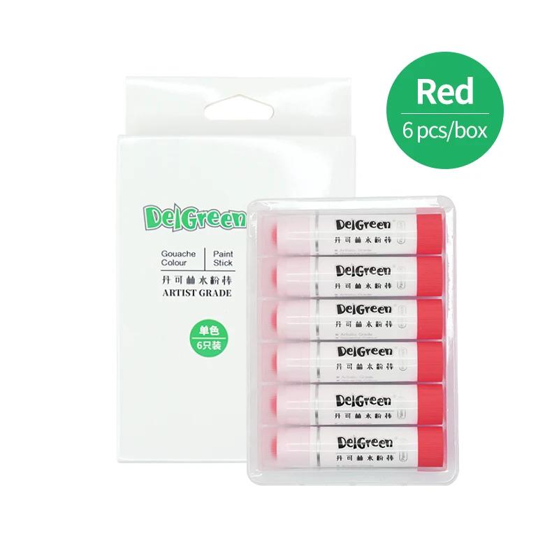 6/24 Kleuren Zachte Solide Gouache Verfstiften Wasbare Pastel Kleurpotloden Macaron voor Kunstenaar Graffiti Tekenen Kunstschool Benodigdheden
